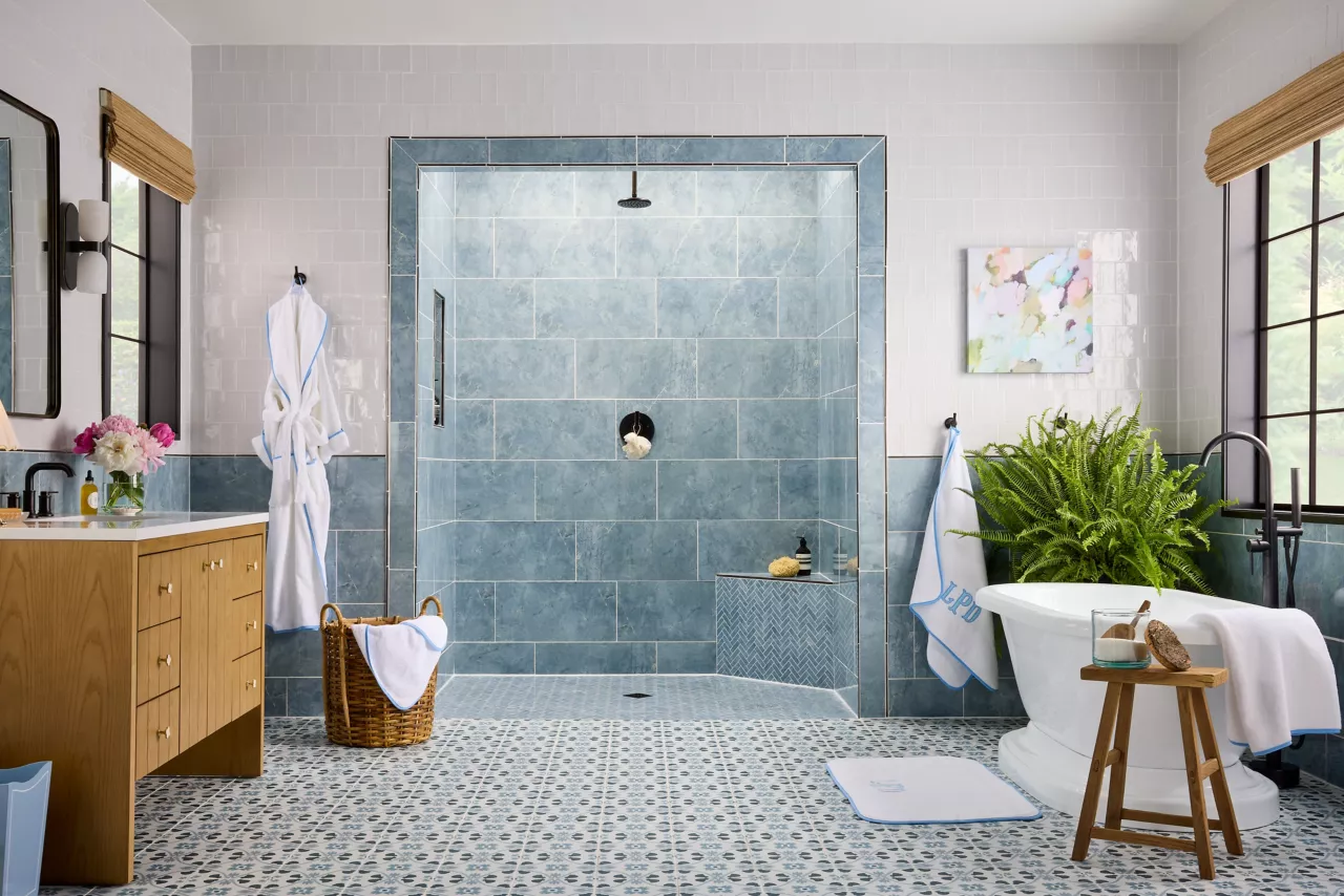 2025_LauraPark_Bath_Horizontal_V2_LightOn_3x2 Aquarelle Banyo Takımı - Görsel 1