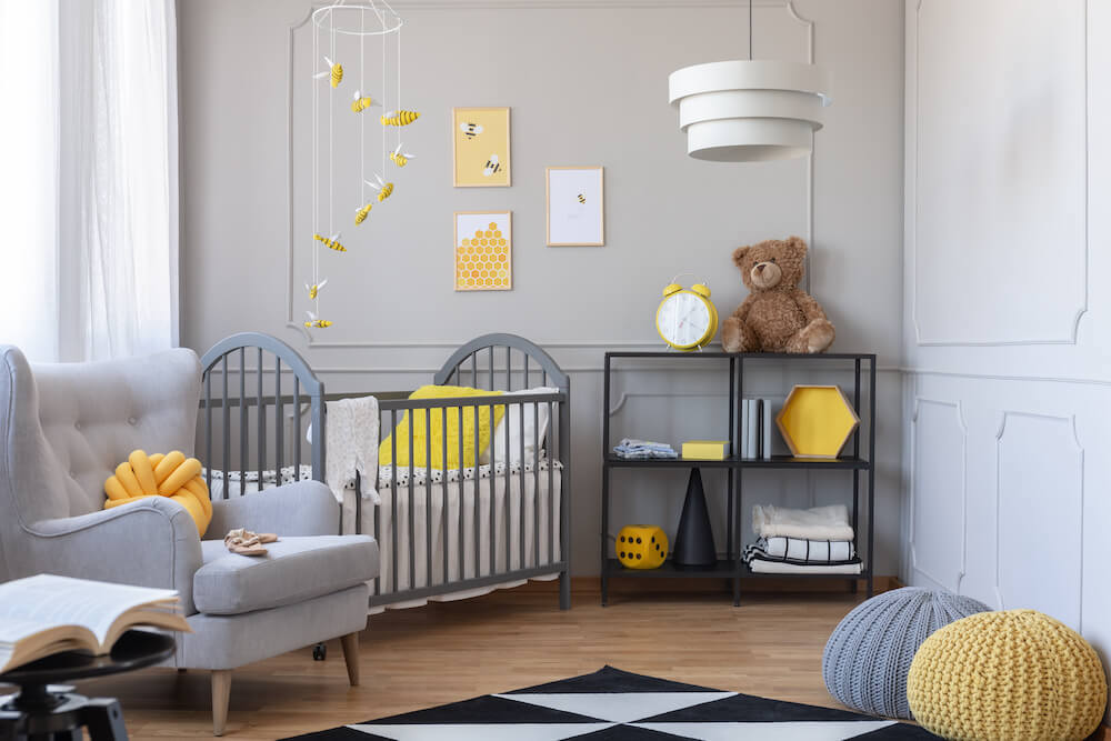 Grey-kids-room Bal Petek Bebek Odası Takımı - Görsel 1