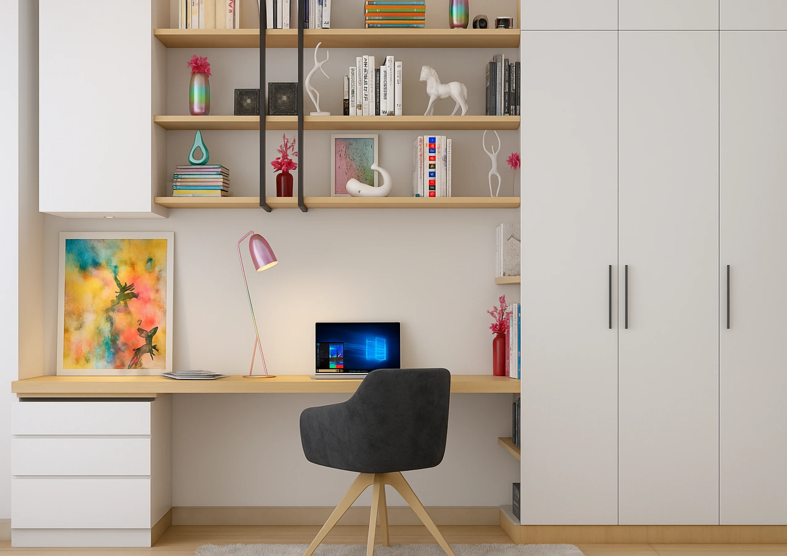 arrange-furniture-wisely Larevia Çalışma Odası Takımı - Görsel 1