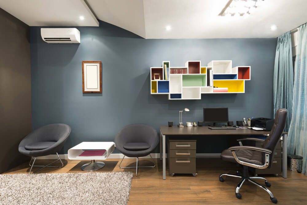 study-room-in-blue Zenora Çalışma Odası Takımı - Görsel 1